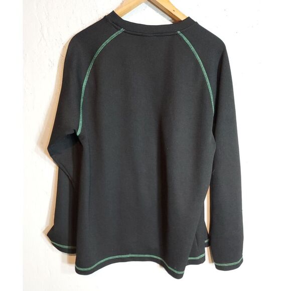 NBA Boston Celtics Mens L Black Waffle Mascot Lucky the Leprechaun Logo LS Shirt - Picture 3 of 8